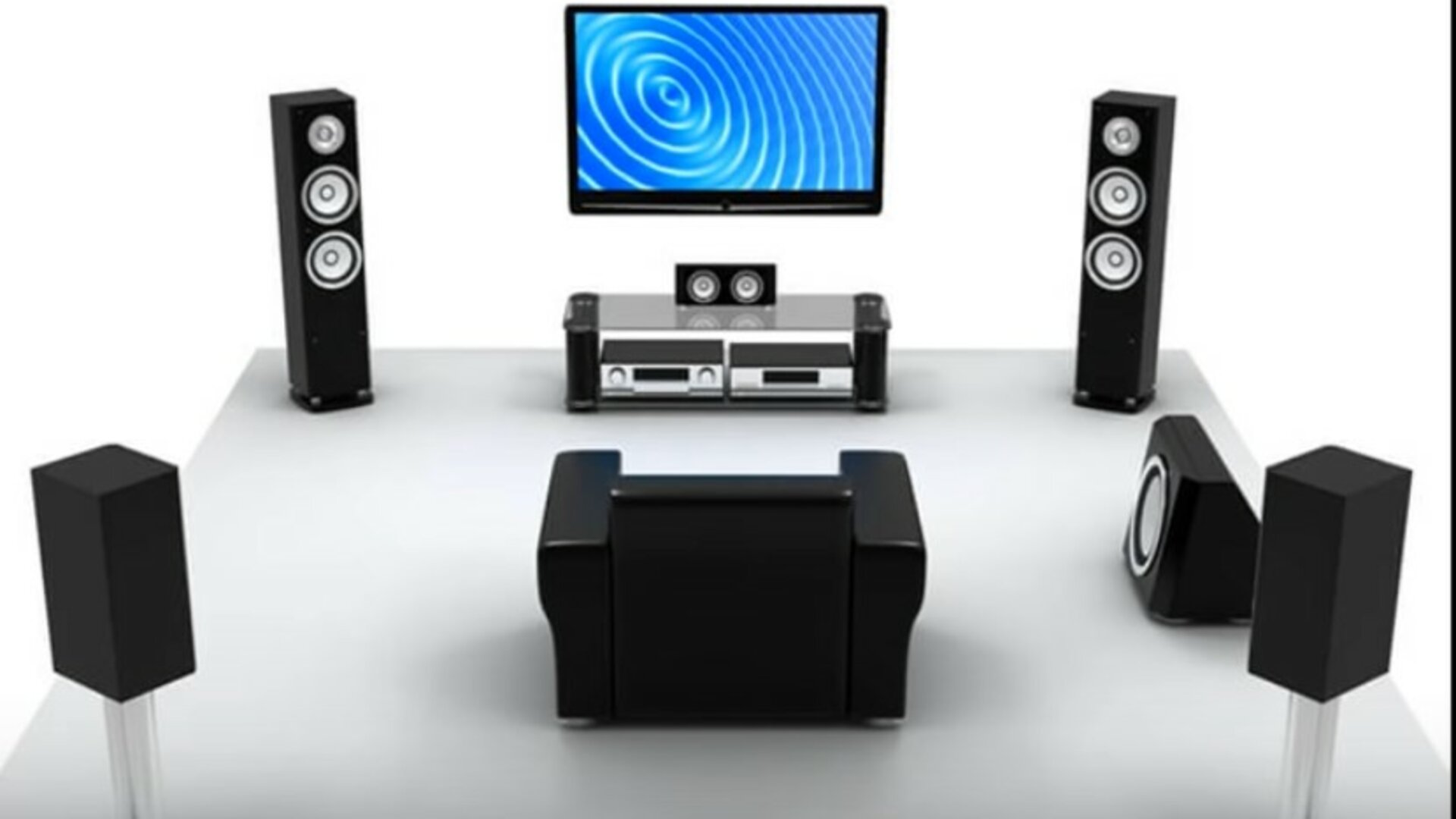 HOW TO Set Up a 5.1 HOME THEATER Surround Sound Speaker System 