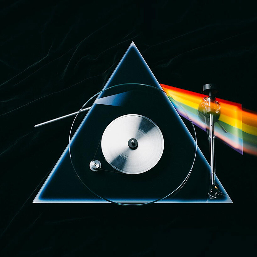 the dark side of the moon limited-edition turntable spins pink floyd's classic